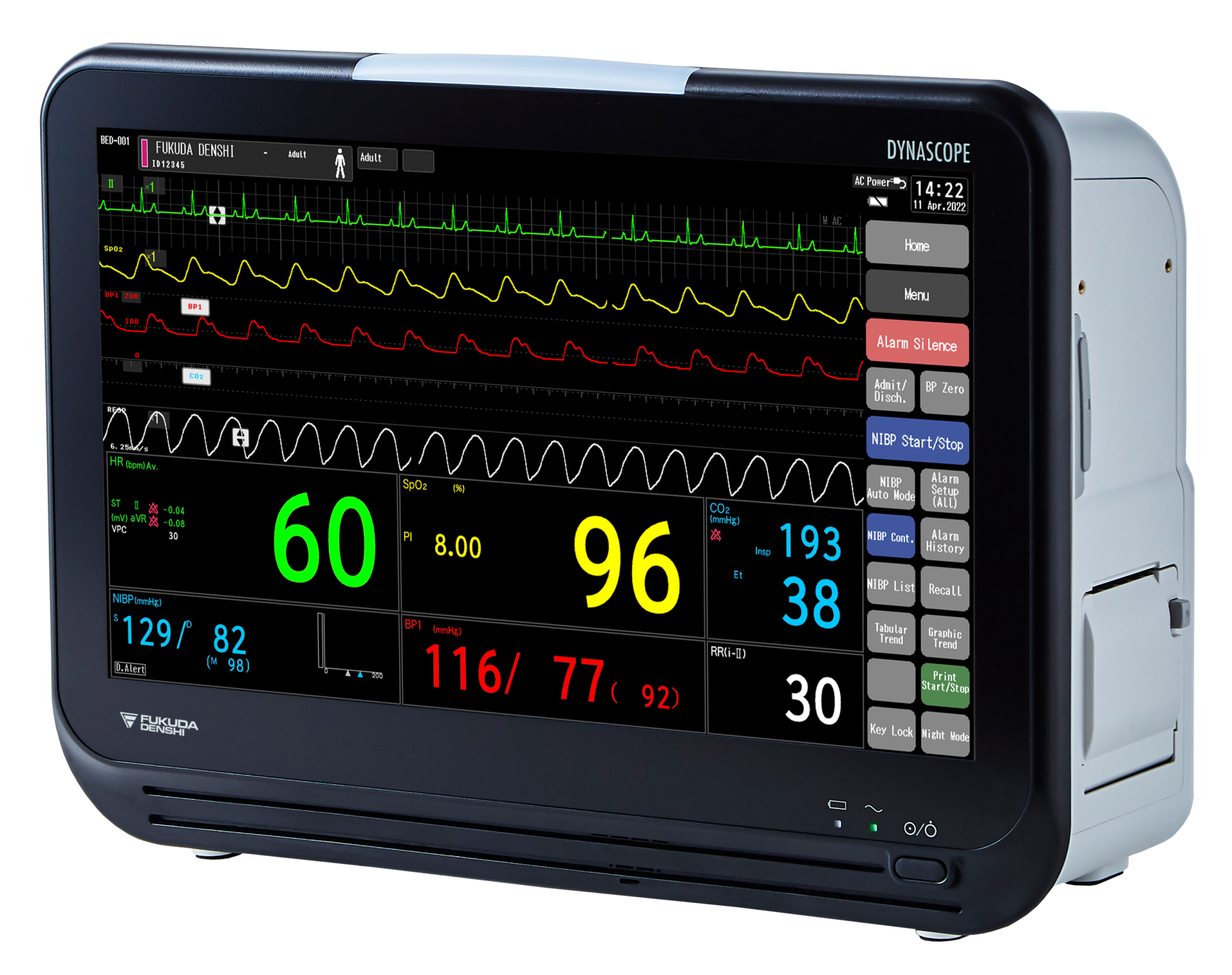 Dynascope DS 1200 Bedside Monitor Fukuda Denshi Dynascope DS 1200 Bedside Monitor Fukuda Denshi